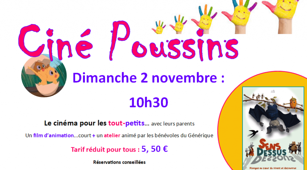 actualité Ciné Poussins Sens dessus